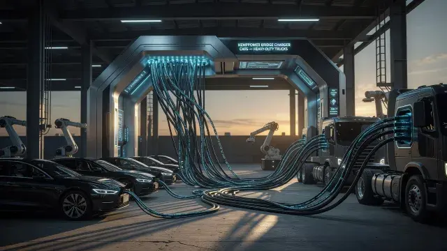 Kempower's New Charger Bridges Cars and Heavy-Duty Trucks